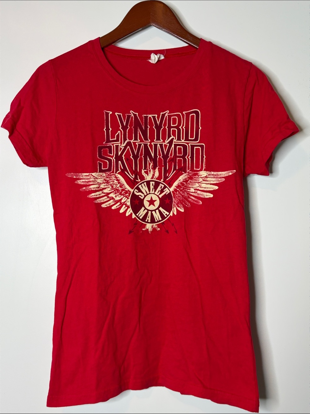 Lynyrd Skynyrd 2011 "Fly On" Free Bird Graphic T-Shirt - Red